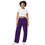 Thumbnail: Purple Lace All-over print unisex wide-leg pants