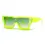 Thumbnail: SHAUNA Luxury Crystal Oversized Women Square Sunglasses Trending Men Shades