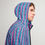 Thumbnail: Men’s windbreaker, pink and blue wavy lines