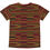 Thumbnail: Kids crew neck t-shirt red yellow and black horizontal stripes
