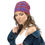 Thumbnail: All-Over Print Beanie, red and purple plaid pattern