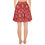 Thumbnail: Skater Skirt, wite hearts on a red background, valentines day