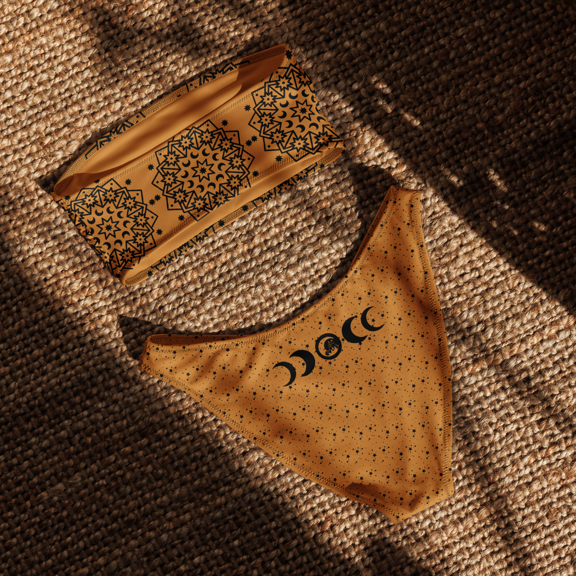 Recycled bandeau moon bikini