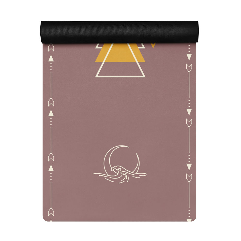 Thumbnail: Sun & Moon Dusty Pink Brown Yoga Mat