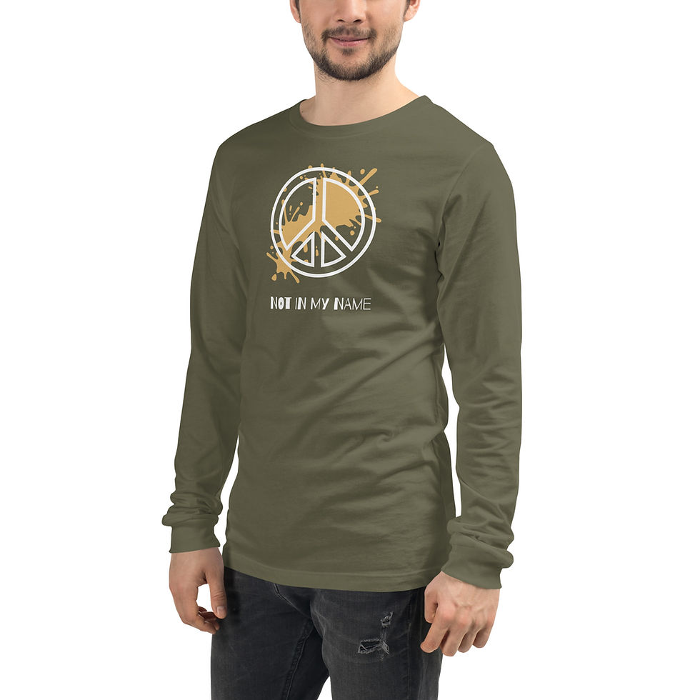 Thumbnail: Peace Unisex Long Sleeve Tee (Green)