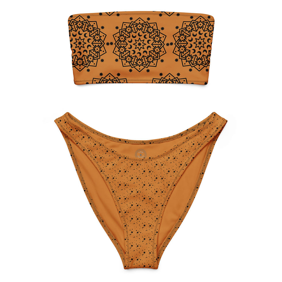 Thumbnail: Recycled bandeau moon bikini