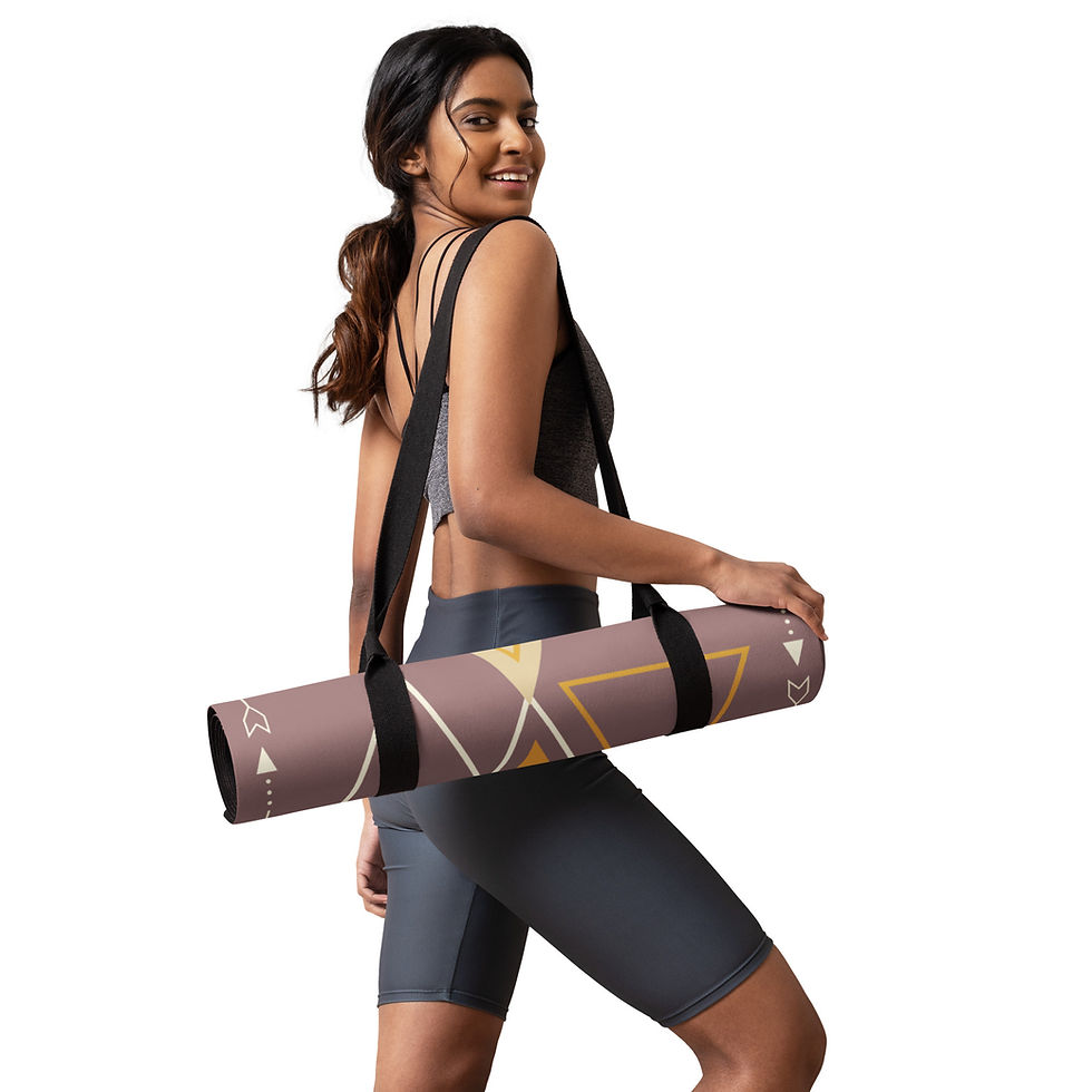 Thumbnail: Sun & Moon Dusty Pink Brown Yoga Mat