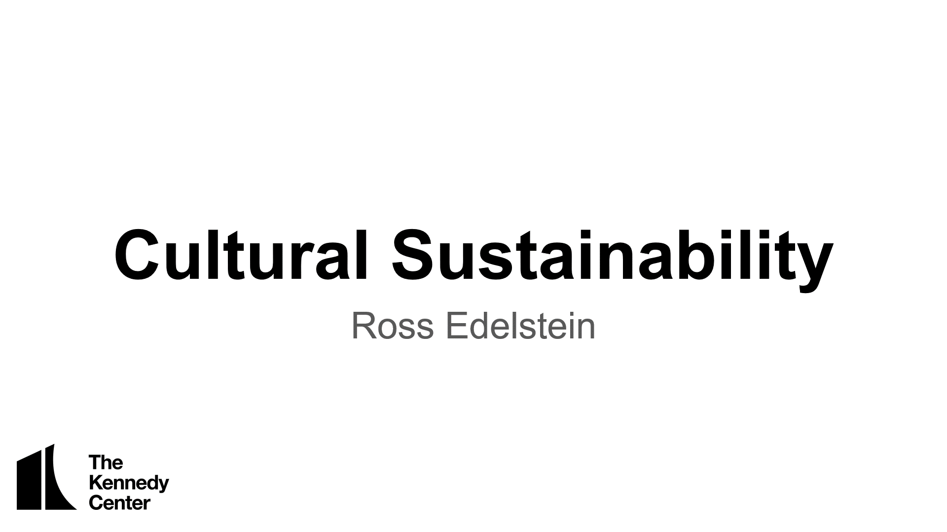 Ross Cultural Sustainability