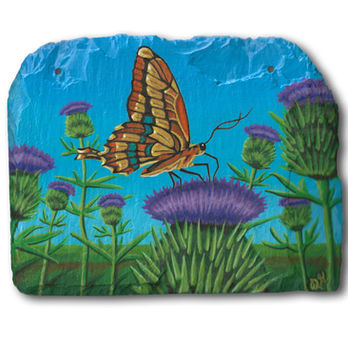 Dennis Grabowski's Slate & Wood Paintings.
