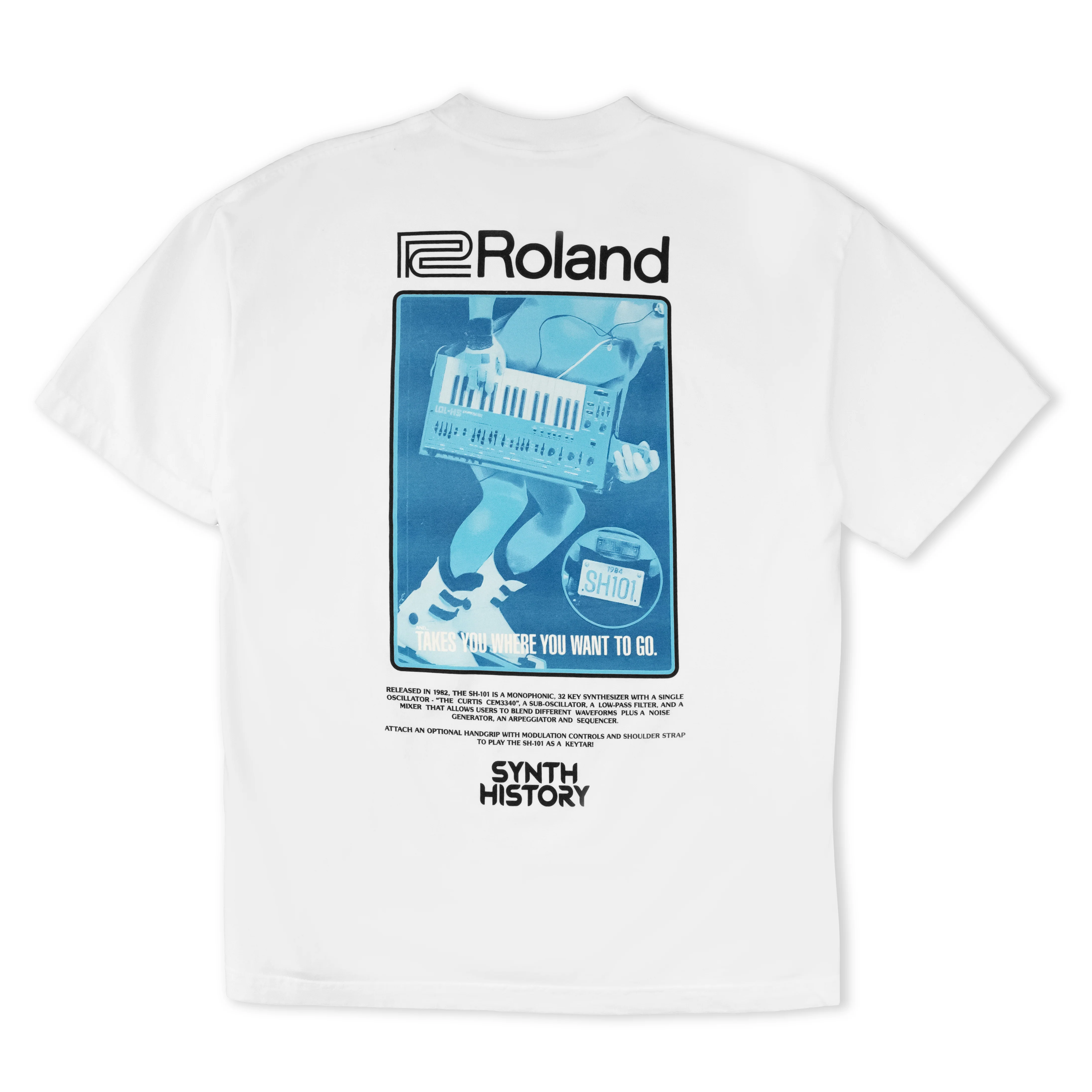 Roland X Synth History SH 101 Shirt.
