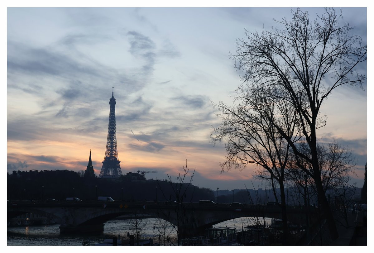 Eiffel Tower at Dusk, Paris