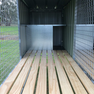 Raised Run Kennel Pine Flooring