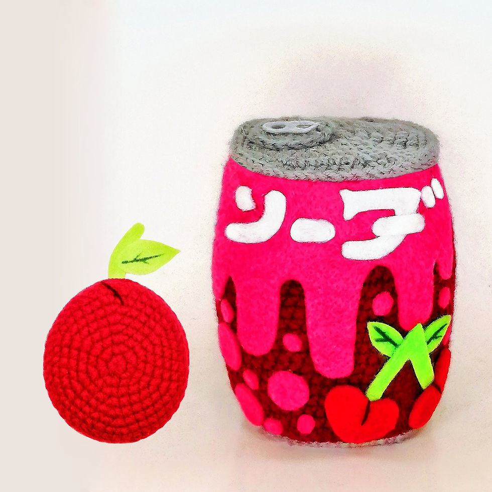 Thumbnail: Cherry Soda Pop Tamagotchi Cover and Pouch Duo Set