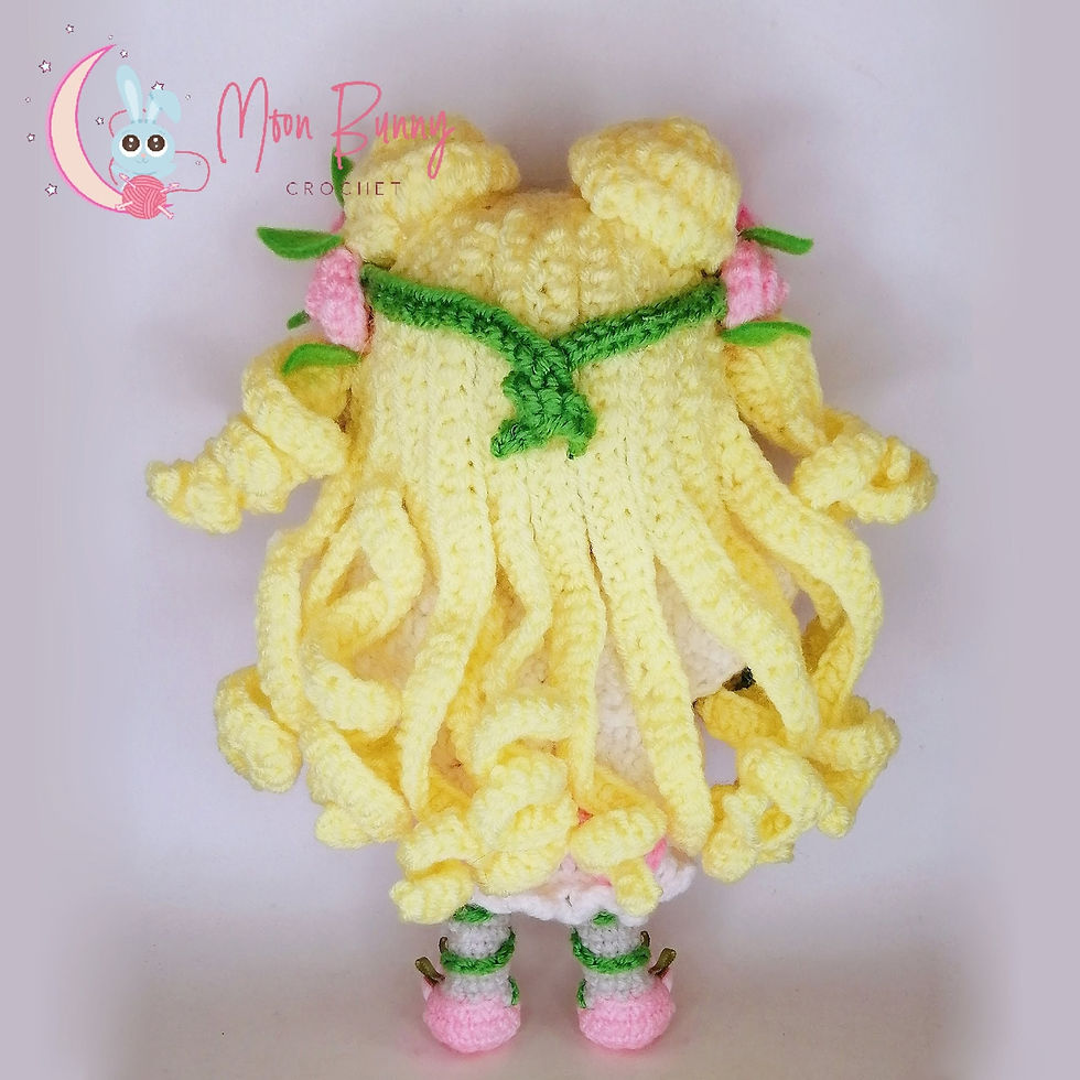 Thumbnail: Pétale de Fleur and Amai Tsuki Amigurumi Plush Dolls
