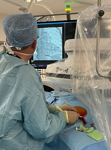 Professor Francisco Leyva operating