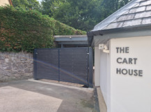 Small set of automatic gates at The Cart House, South Wales.