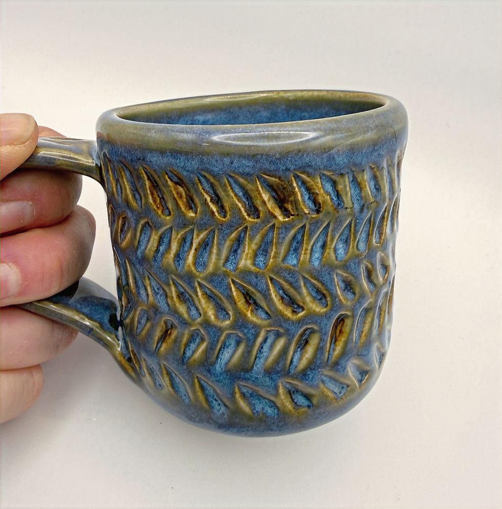 Thumbnail: Blue Herringbone Mug