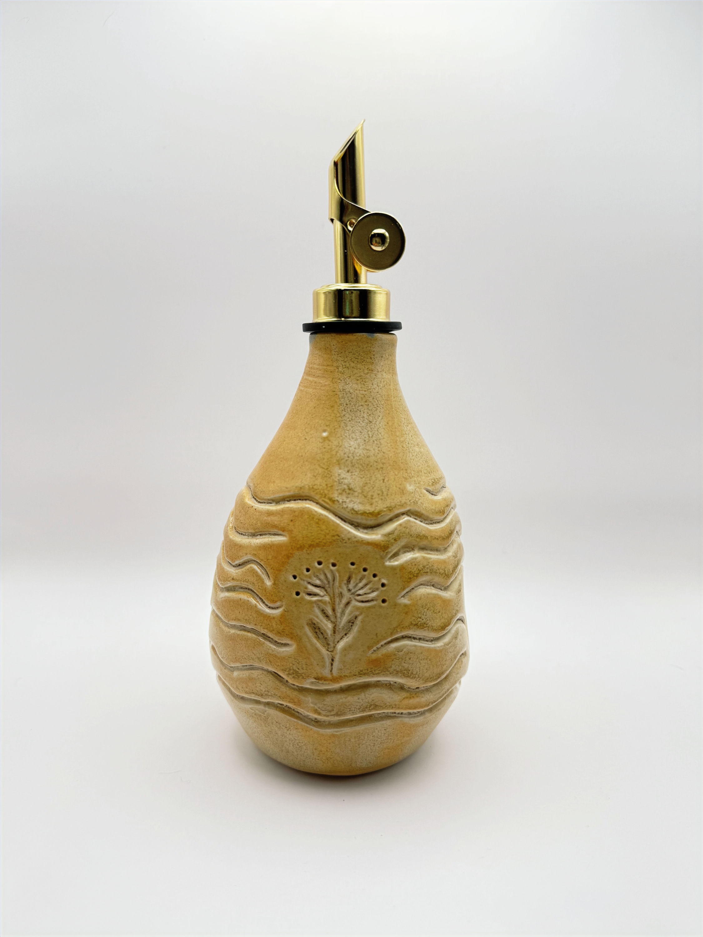 Golden Tan Olive Oil Bottle