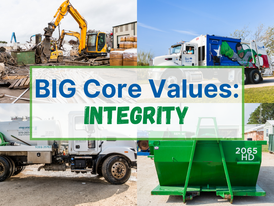 Brannon Industrial Group Core Values Integrity in Waste Management