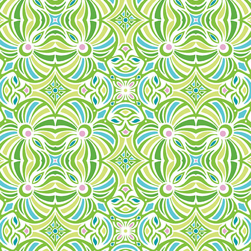 Benartex Fabrics Vibrancy-Medallion Green