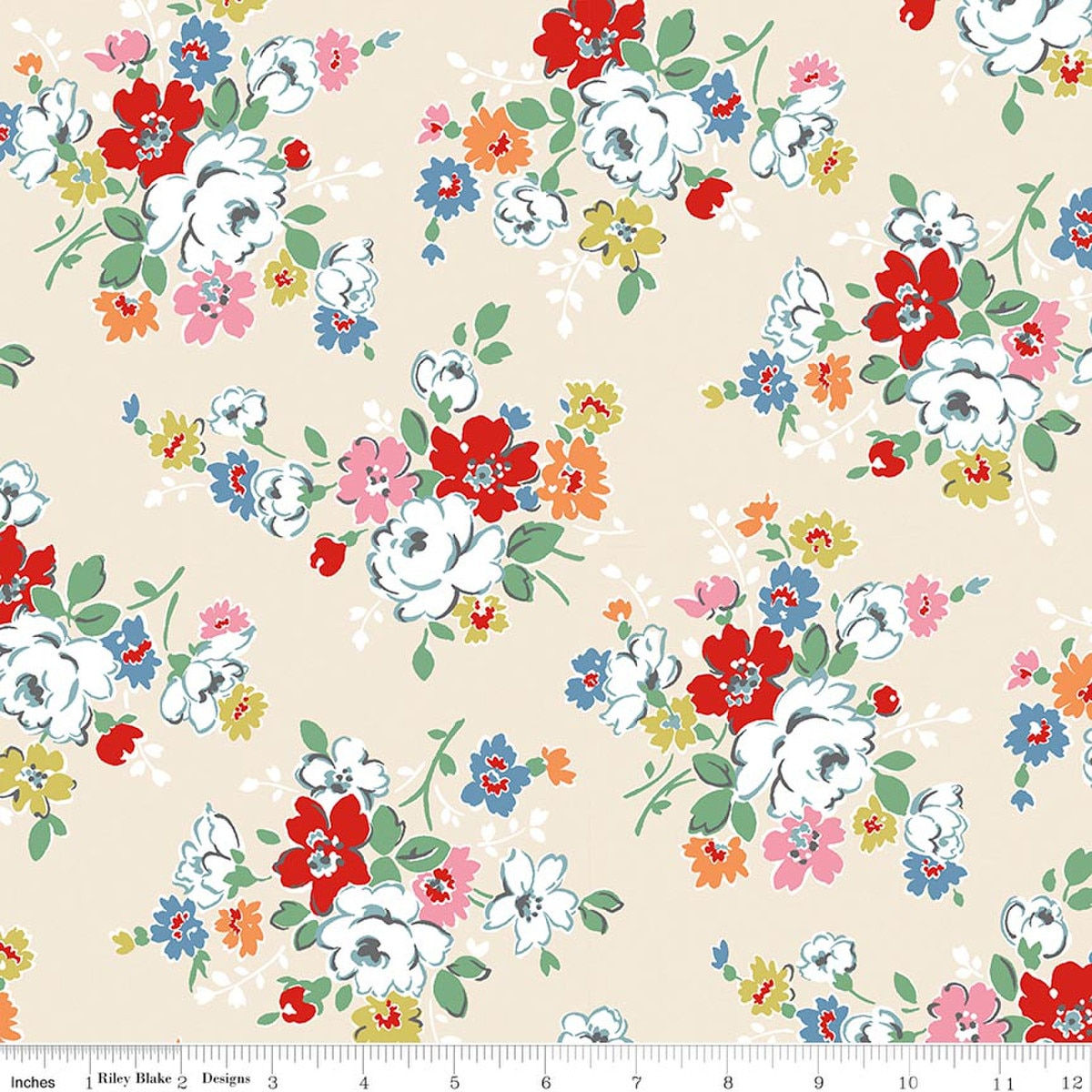 Riley Blake - Cath Kidston® Signature Collection Clifton Rose Cream