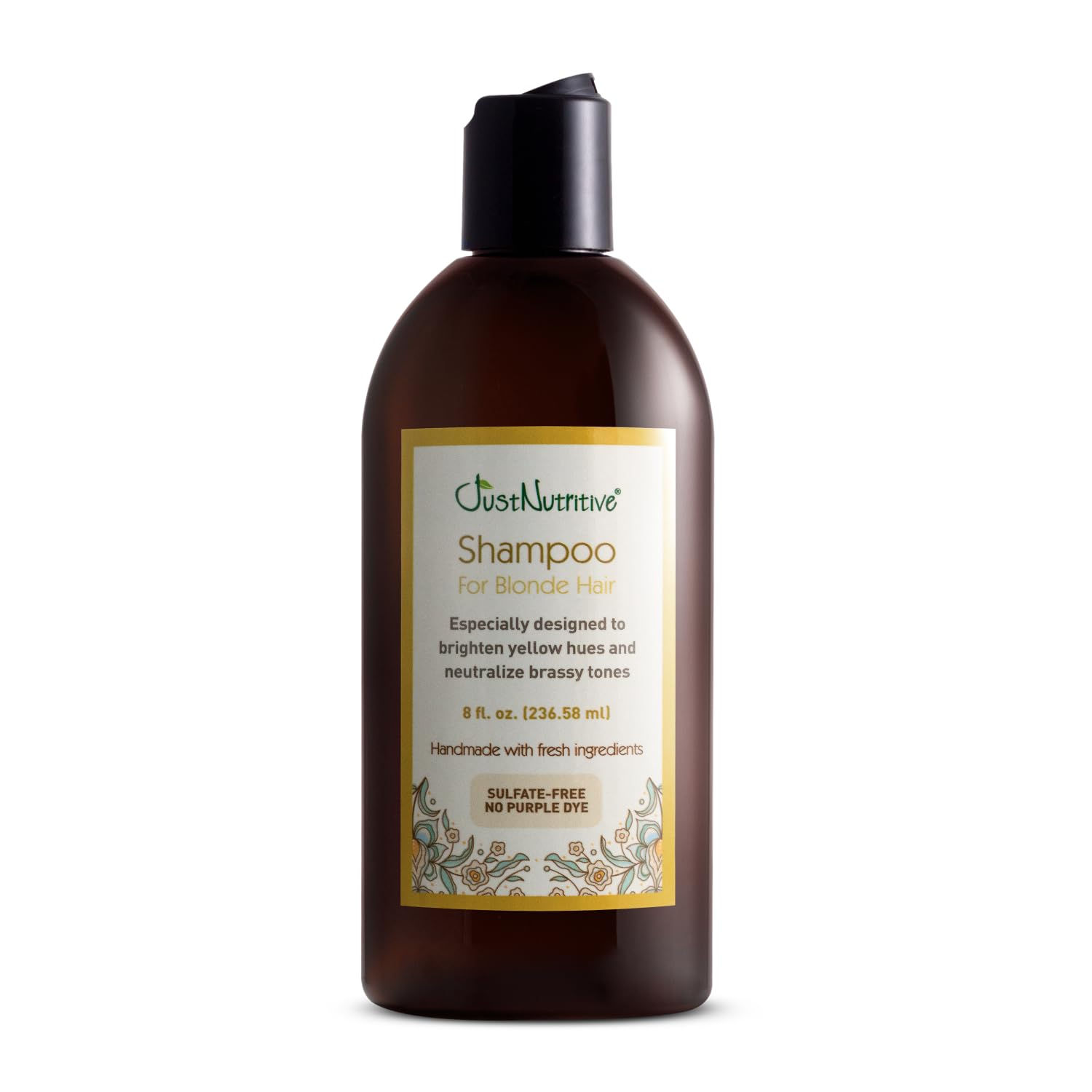 Just Nutritive Shampoo For Blonde Natural & Color-Treated Hair Neutralize Brassy