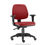 Miniatura: Cadeira Escritório Estofada Vermelha com Rodinhas