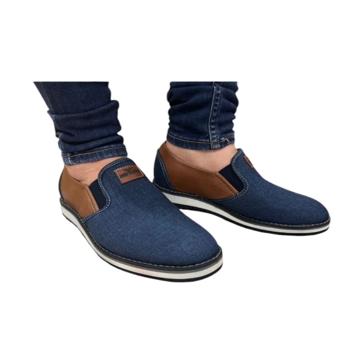 Zapatos Suela Boston - Azul Mezclilla