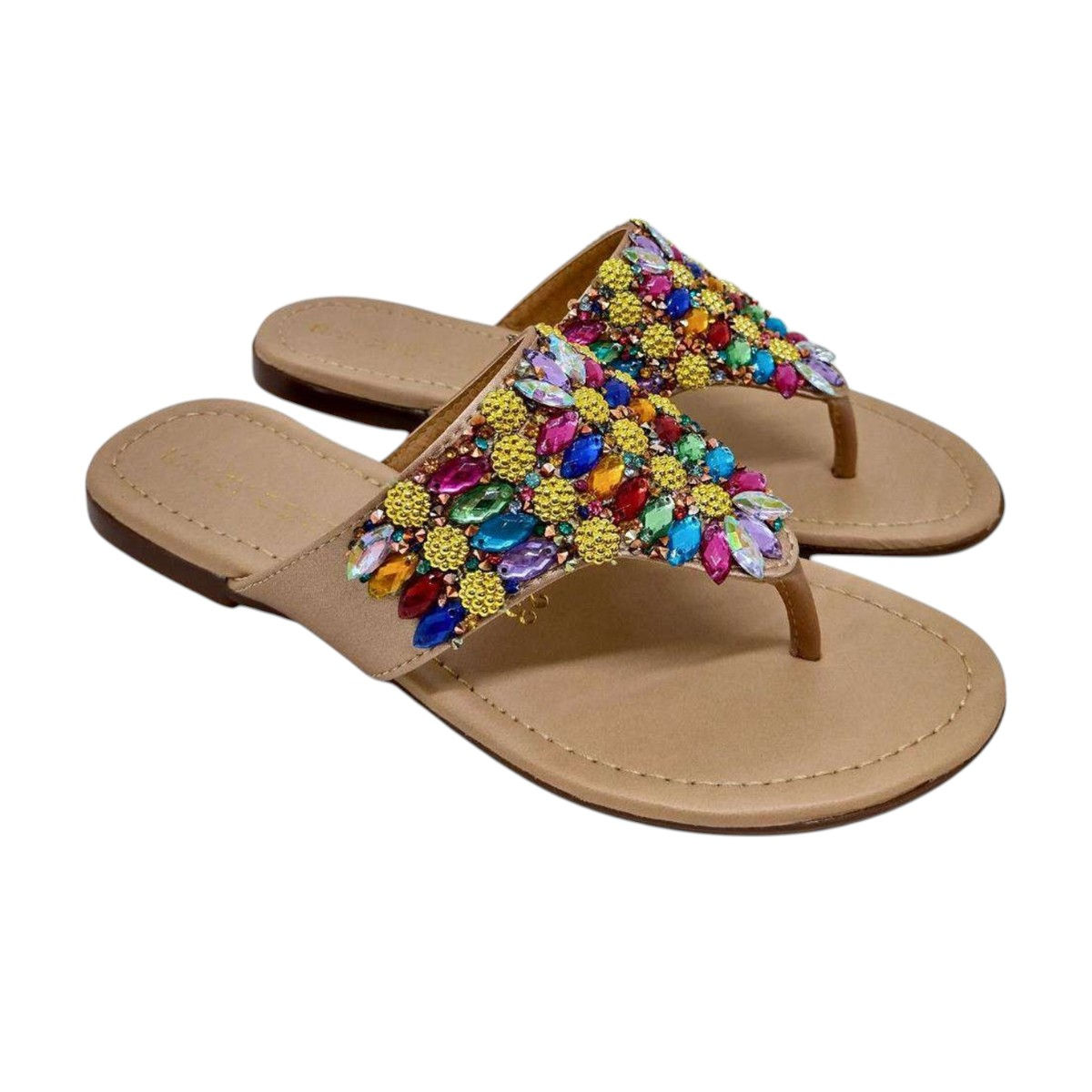 Sandalias De Piso - Color Maquillaje