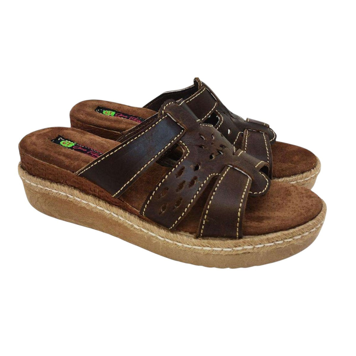 Zapato Con Base Confort / En Color Café