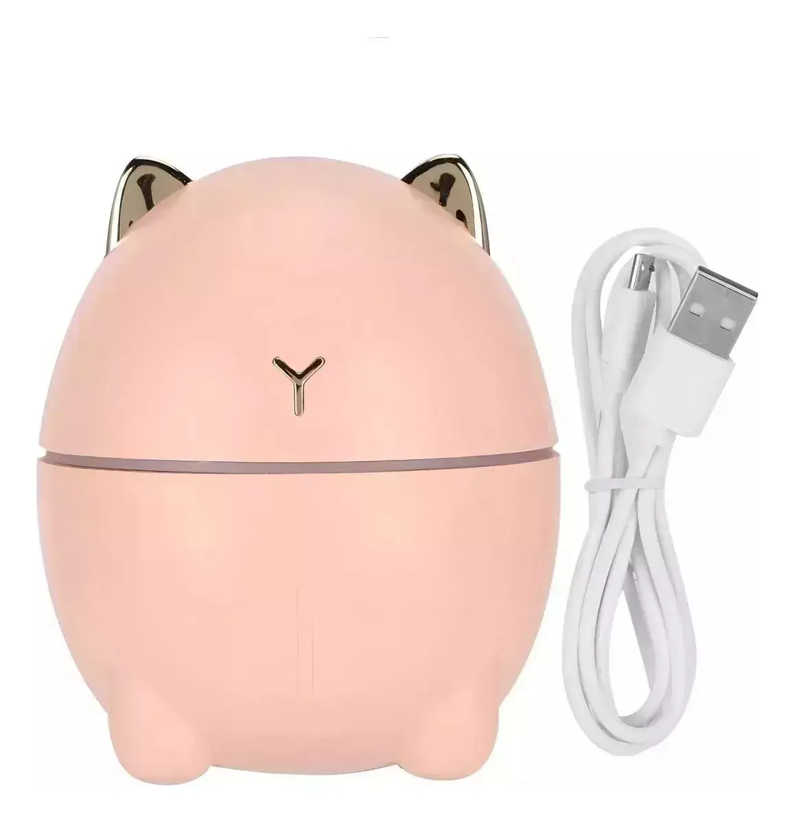 Difusor Aceites Esenciales Aromaterapia Humidificador Gato Rosa