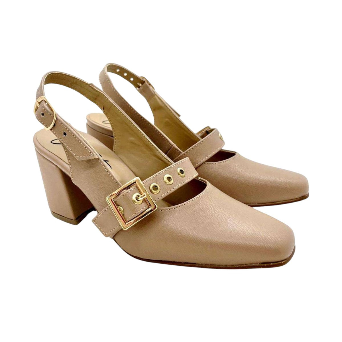 Zapatillas De Tacon - Color Maquillaje