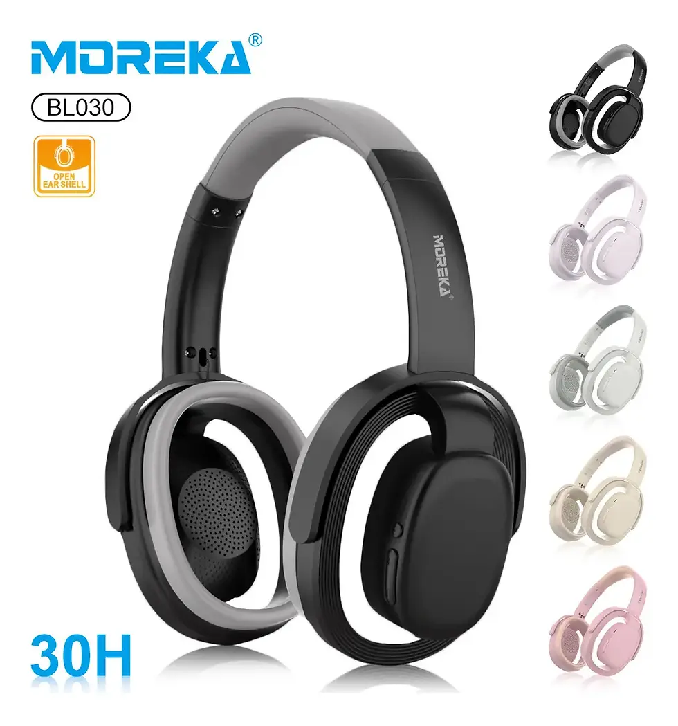 Miniatura: Auriculares Gamer Moreka BL030 con Sonido Surround 3D y Baja Latencia