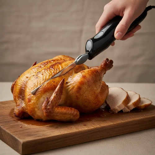 Miniatura: Cuchillo Eléctrico Vios Home Doble Hoja Acero Inoxidable
