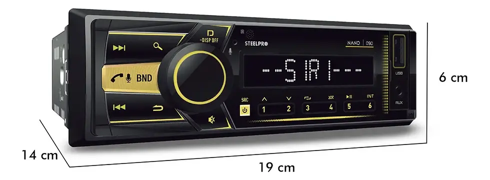 Miniatura: Autoestéreo Steelpro Nano09065k Bluetooth Con Bocinas 6.5