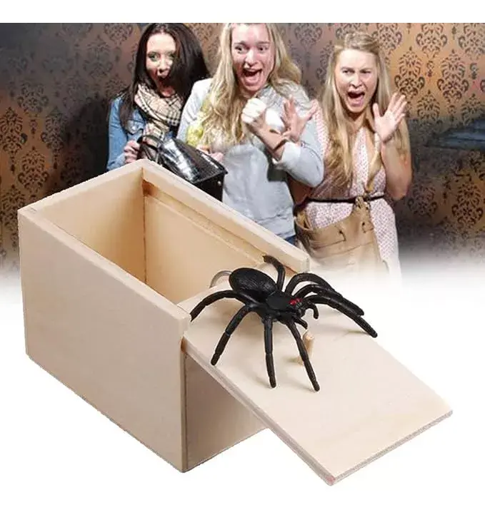 Miniatura: Caja Broma Sorpresa Asustar Con Araña Bromas Fiestas Susto