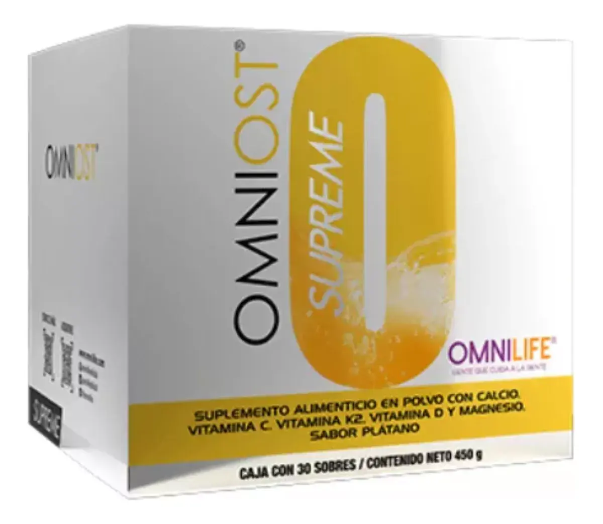 Omniost Supreme, C/30 Sobres De 450gr, Plátano, Omnilife