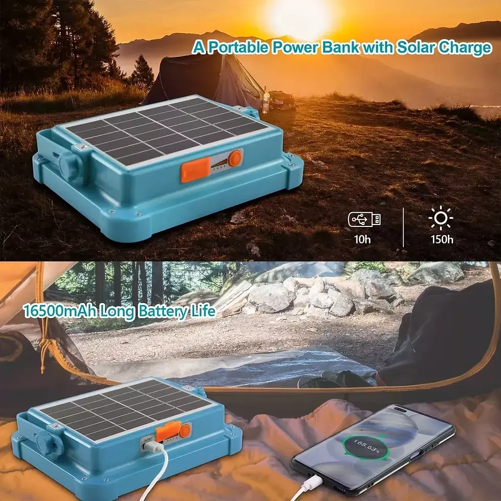 Miniatura: Luz Solar Led Portátil 100w 16500mah 10000lm Batería Recarga