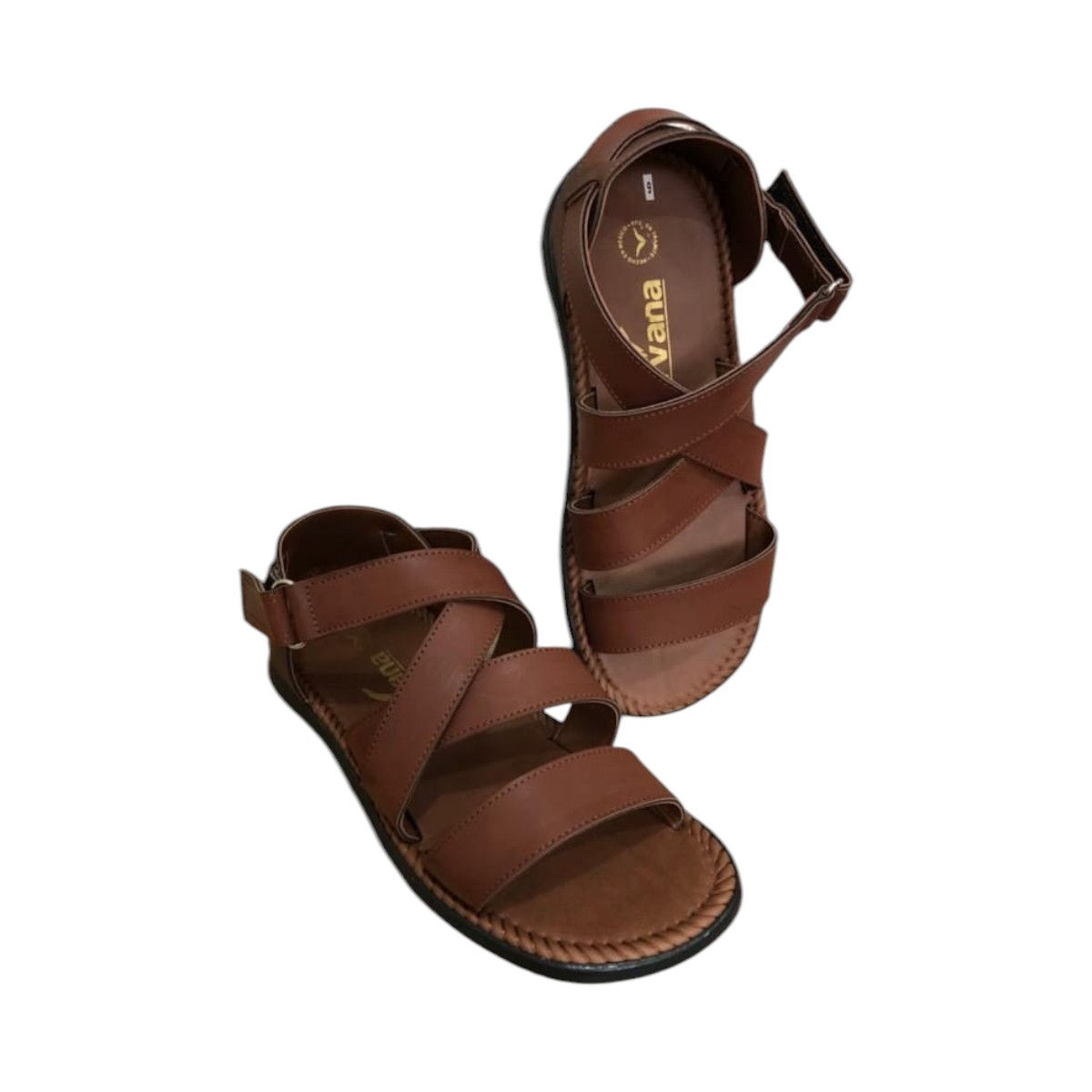 Sandalias Caballero - Café Claro