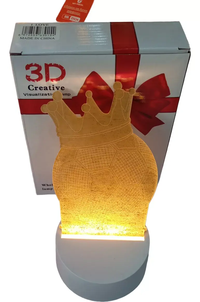 Miniatura: Lámpara Acrílica Led 3d Cálida Con Interruptor Modelos Diferentes