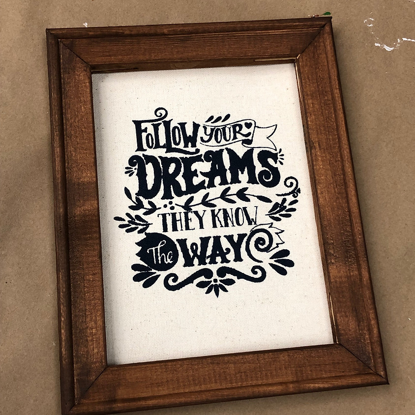 Painted Reverse Canvas
