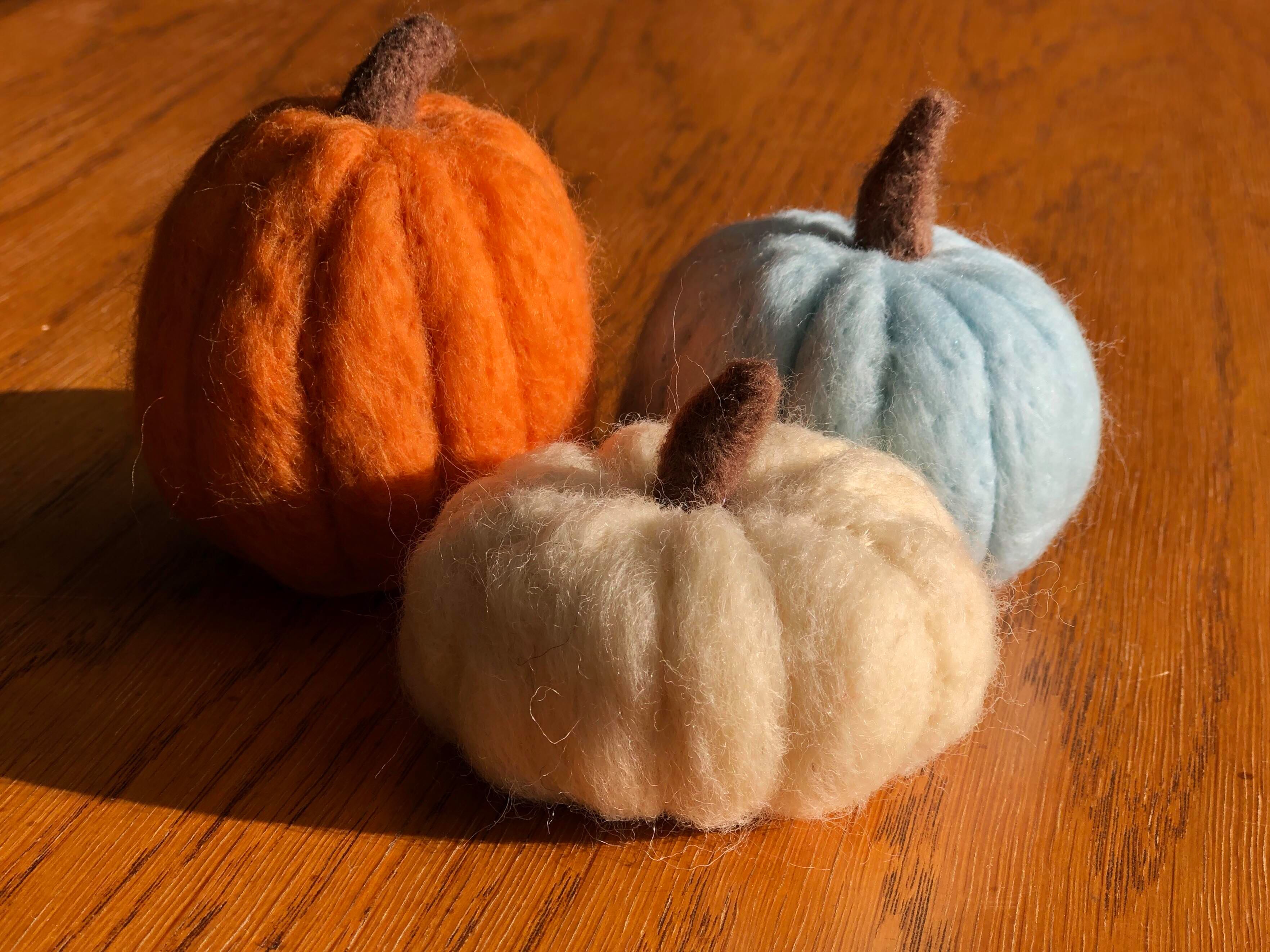 Needle Felted Pumpkins