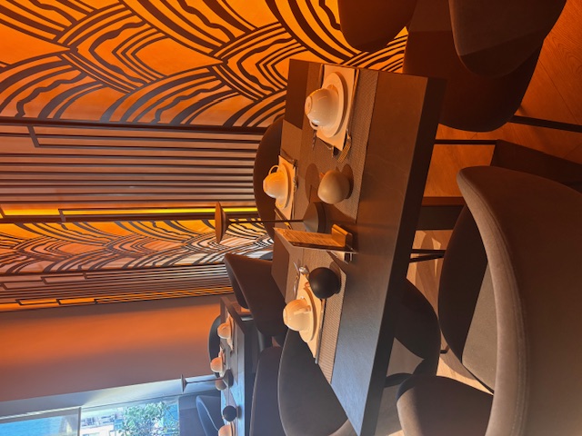 breakfast table inside Palazzo Liberty Unique Hotel