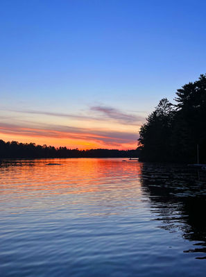 Sunset over Muldrew Lake
