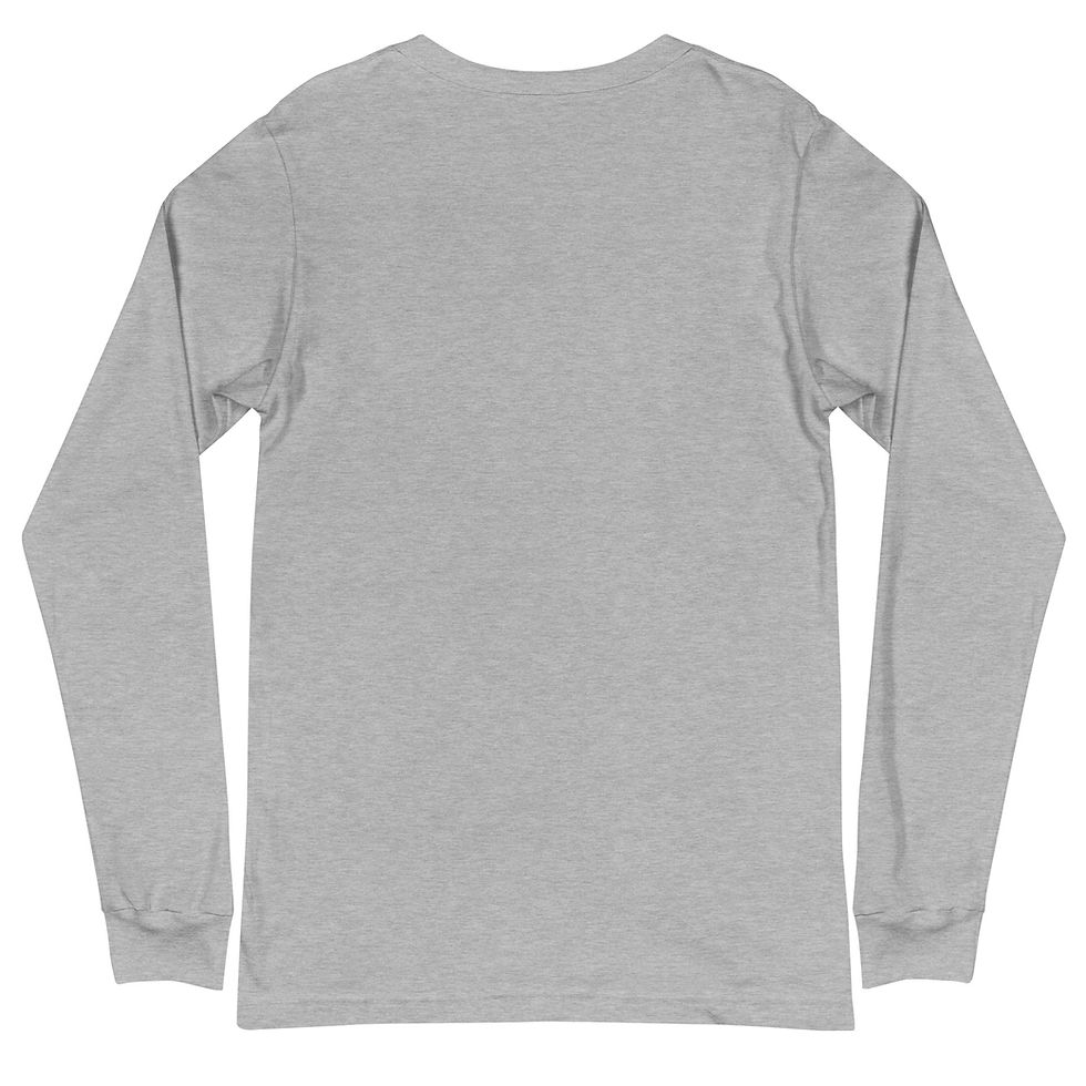 Thumbnail: DWR Unisex Long Sleeve Tee, Red or Athletic Heather (black logo)