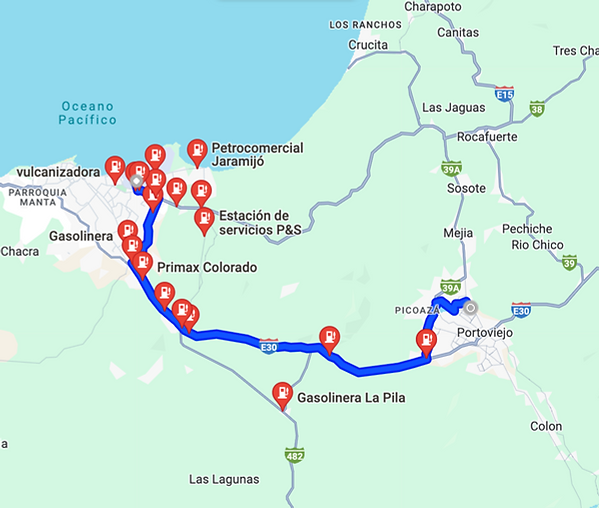 aeropuerto y gasolinera