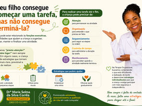 Seu filho consegue começar uma tarefa, mas não consegue terminá-la?