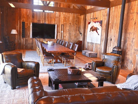 Residential interior design installation for a cabin in the mountains.