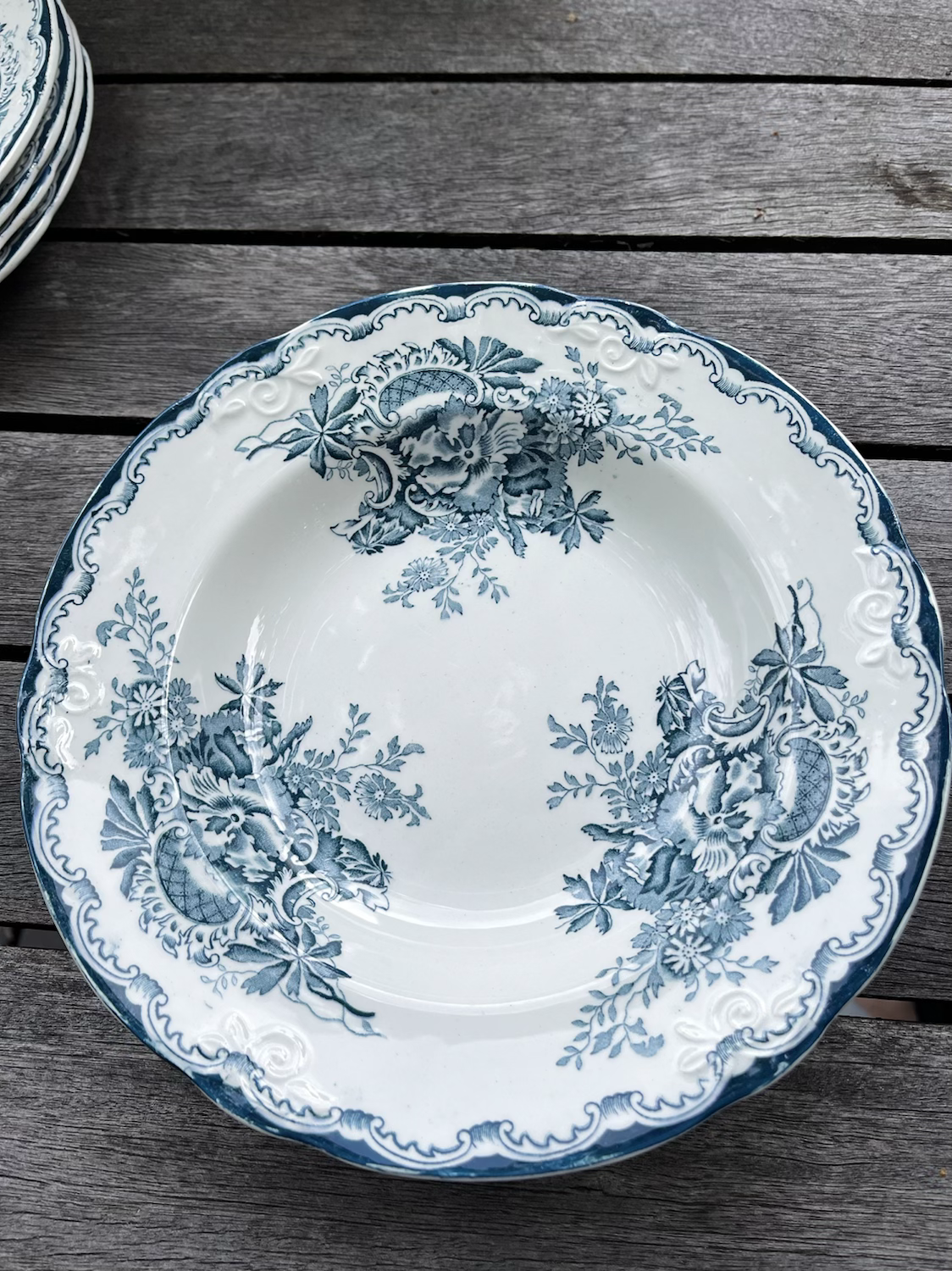 Egersund Rokokko suppetallerkener