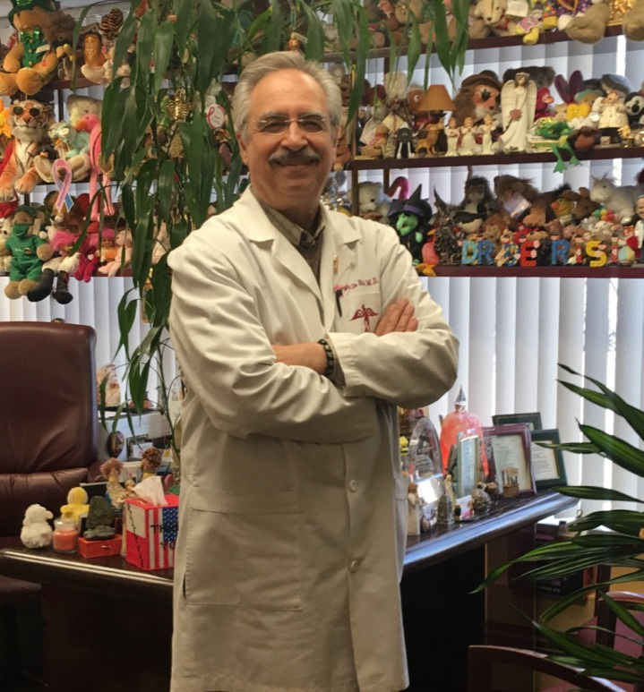 Dr. De Risi with his gifts